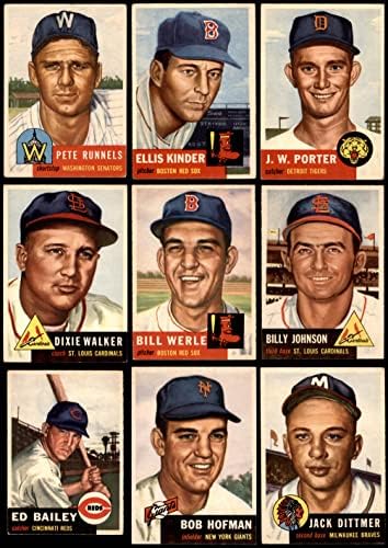 1953 Topps Baseball 50 Card Starter Conjunto/lote VG+