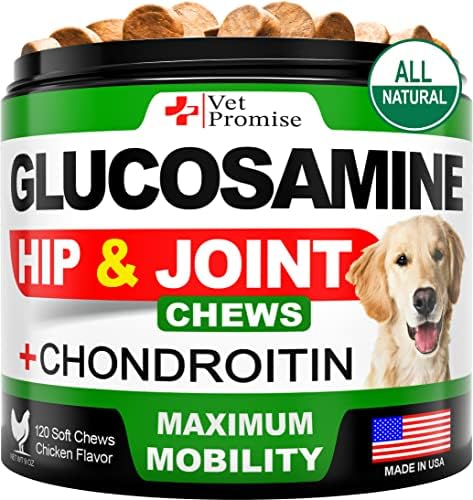 Glucosamina para cães - Suplemento de quadril e articulação para cães - glucosamina condroitina para cães - cães alívio