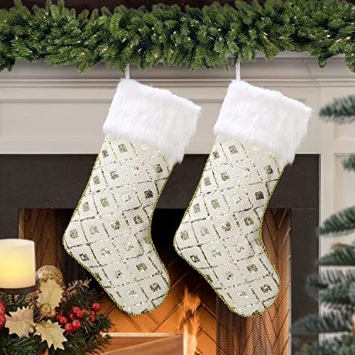 Valery Madelyn Christmas Value Pacotes, Garland de Natal de 6 pés, meias de Natal para Decoração de Árvore da Mantel de Mantel da