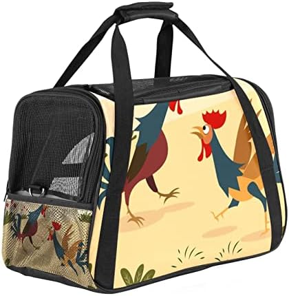 Pet Carrier Chickens Soff-lateral Pet Travel portadoras de corgi, gatos, cães Puppy confortam portátil dobrável saco