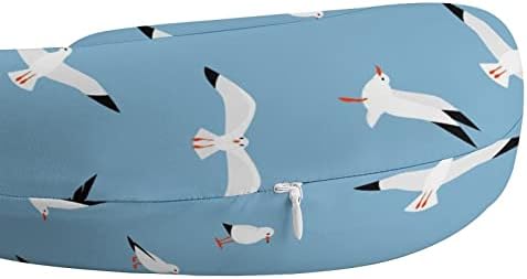 Almofada de gaivota travesseiro de pescoço de travesseiro lavável em forma de U Pillow lavável para o escritório em casa