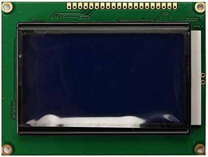 XIMIMARK 1PCS 5V 12864 Módulo de exibição LCD 128x64 DOTS MATRIZ GRÁFICA LCD Luz de fundo azul