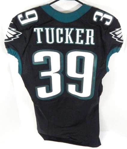 2014 Philadelphia Eagles Matthew Tucker 39 Jogo emitiu Black Jersey 40 DP29126 - Jerseys de jogo NFL não assinado