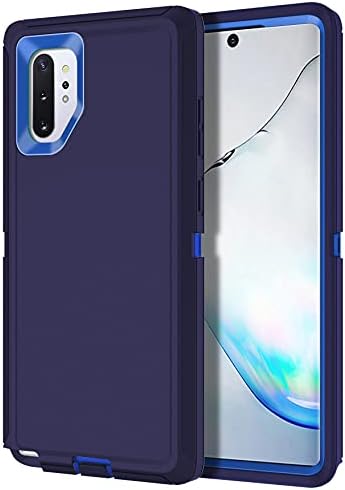 I-Honva para Galaxy Note 10 Plus Caso Poeira à prova de choque/gota Prova de 3 camadas Proteção de corpo inteiro [sem protetor de tela] Caso de capa durável para serviço pesado para Samsung Galaxy Note 10 Plus, azul marinho azul
