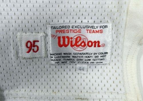 1995 Kansas City Chiefs 25 Jogo emitiu White Jersey 44 DP17005 - Jerseys de Jerseys usados ​​na NFL não assinada