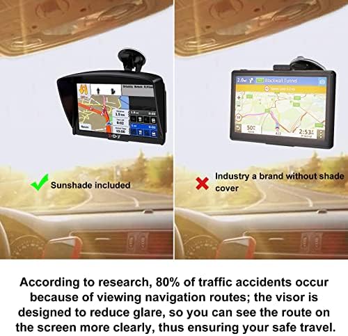 XGODY GPS Navegação para caminhão de carro GPS Sistema de navegação 2023 mapa de 7 polegadas CARVEL GPS Navigador GPS 8GB 256m