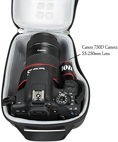 Bolsa de caixa de viagem para armazenamento hard armazenamento para Canon EOS T7 T8I 2000D 80D 70D 60D Rebel T6 1300D T6S 760D