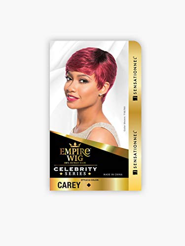 Sensationnel Empire Human Hair Wig - Coleções inspiradas em celebridades Humanhair Pré -Syled Wigs - Empire Wig Carey