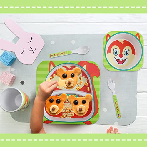 20 PC Kids Placas de criança e tigelas Conjunto de alimentação na hora das refeições para crianças e crianças pequenas