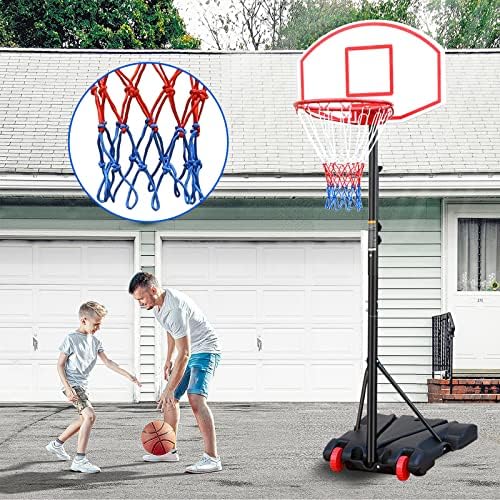 Crianças Gols de basquete ajustáveis ​​O sistema de backboard interno externo e portátil 5,4-7 pés de basquete para a família