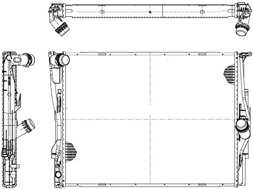 Behr Hella Service 376754061 Radiator para BMW 1 série/3 séries