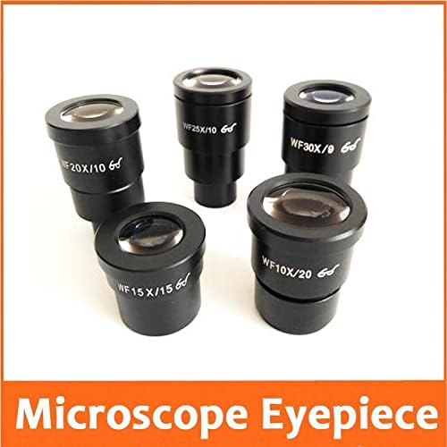 Kit de acessórios para microscópio para adultos wf10x 15x 20x wf25x wf30x 20mm 10mm 9mm de vidro óptico microscópio de vidro óptico