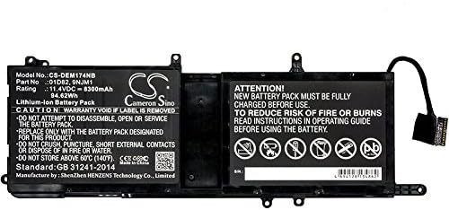 Substituição da bateria para ALW17C-R3738QB 0HF250 HF250 01D82 9NJM1 MG2YH 0MG2YH