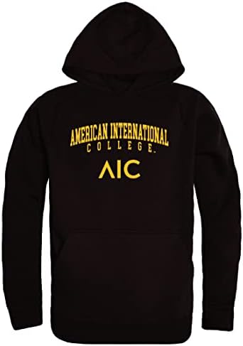 W Republic American International College Jackets Yellow Jackets Seal moletons com capuz