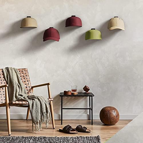 ganchos de chapéu kishi, rack autônomo para parede, 10 peças Design minimalista de chapéu, cabides fortes de hold hold para
