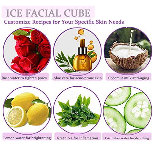 Rolo de face de gelo AAFFEY, rolo facial de gelo para rosto, olhos e pescoço, cuidados com a pele facial para apertar,