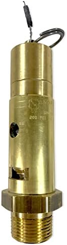 Brass, válvula de alívio de pressão de segurança do assento duro industrial de 3/4 do NPT, fabricado nos EUA
