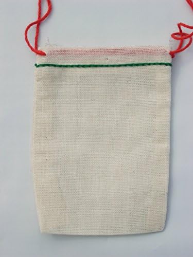 2,75x4 polegadas de bainha verde vermelho Culgor de algodão dupla de tração 50 pacote de contagem de 50 contagem