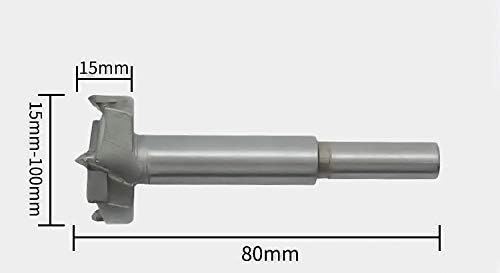 Meichoon forstner broca bits 15-35mm 5 pcs, carboneto forstner bits de alta velocidade aço de asa plana orifício de perfuração