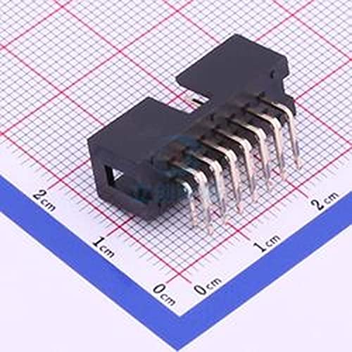 10 PCs 2,54mm 2 * 7p Conector Jane IDC curvo através do orifício, p = 2,54mm 0,100 2,54mm Brass 321014RG0ABK00A01