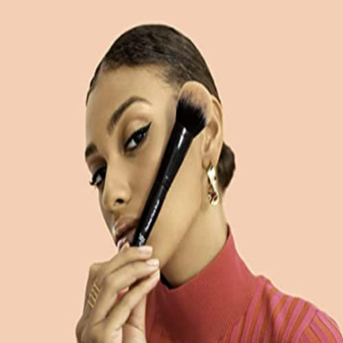 duende. Escova de rosto impecável, ferramenta de maquiagem vegana para contornar e definir com pó, blush & bronzer, feitos com