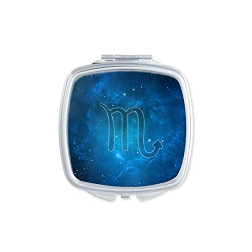 Starry Night Scorpio Zodiac Constelação espelho Portátil Compact Pocket Makeup Double -sidelaed Glass