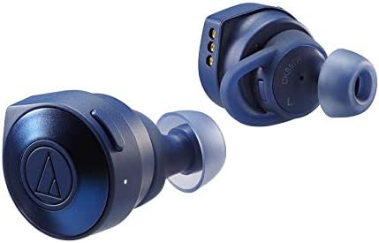 Audio-Technica ATH-CKS5TWBL Bass Solid Wireless Headphones, azul