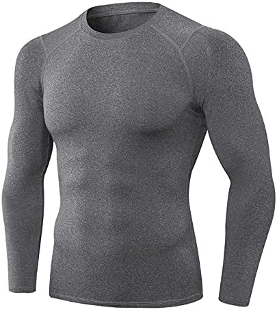 Camisa atlética masculina masculina de shengxiny tampos de fitness de seca rápida executando camiseta de camiseta apertada