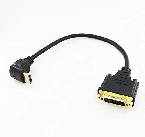 HDMI do cotovelo superior para DVI24 + 5 Linha de transferência de barramento HDMI 90 graus para DVI pode ser mutuamente convertida