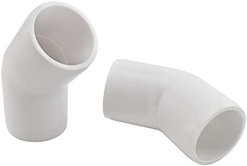 Marteum 1/2 polegada de 45 graus PVC Cotonete conector de canto de tubo de encaixe para estufa Shed/estrutura de suporte