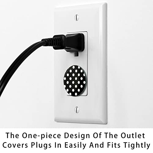 Clear Outlet cobre pontos de plástico dielétrico branco preto para tomadas elétricas, protetor de protector de parede