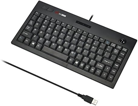 McSaite Wired Trackball Keypad - Teclado e Roll Mouse Combo - 11.8x7.5x1,4 polegadas - Para PC Laptop Notebook Desktop - Layout em inglês dos EUA - Black