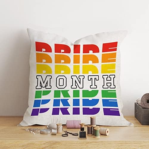 Mês do orgulho LGBTQ Tampa de travesseiro de almofada do dia dos namorados Orgulho gay orgulho arco -íris LGBT GAY