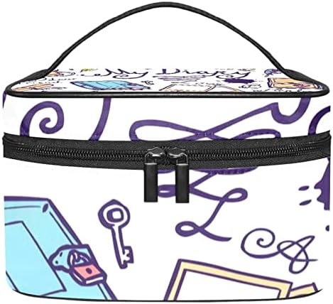 Bolsa de maquiagem Tfcocft para mulheres, bolsa de cosméticos, bolsa de higiene pessoal de viagem, padrão de graffiti de artigos de