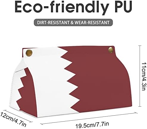 Caixa de lenço de lapidação da bandeira do Qatar