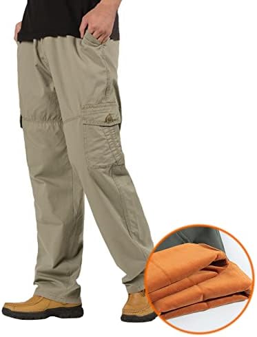 Miashui Baggy Track calças homens mass moda casual algodão solto de grande tamanho de bolso de bolso para cima Pants Velvet Geral G