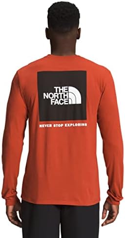 A caixa de manga longa da face norte NSE, camiseta, bronze enferrujado/tnf preto, x-small