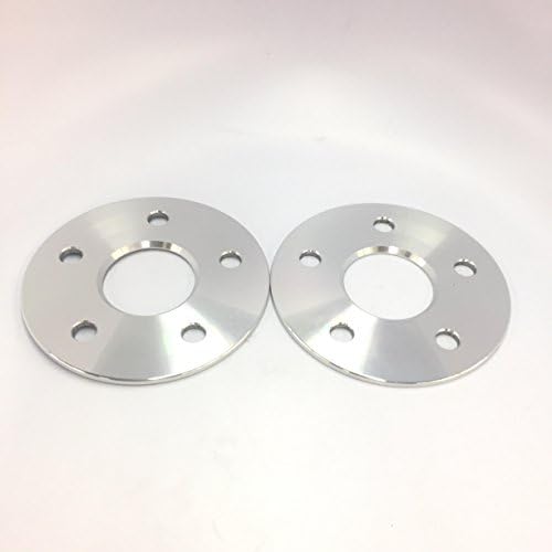 Customadeonly 2 peças 3/32 Adaptadores de espacadores centrados no hub de 3 mm Padrão de parafuso 5x115 Pitch de rosca 14x1.5 Centro Bore 71,5mm compatível para Dodge