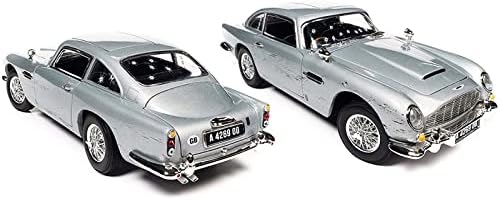 Auto World Aston Martin DB5 Coupe Silver Birch Metallic 007 '' No Time to Die Movie 1/18 Diecast Model Car pela Autoworld
