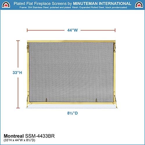 Tela da lareira internacional Minuteman 38 x 30 pol.