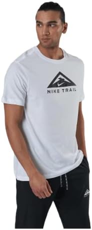 Camiseta de manga curta da trilha dram-fit da Nike Men