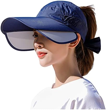 Sorto absorvente chapéu de chapéu ao ar livre para mulheres Bapas de proteção solar respiráveis ​​para executar viseira elástica ampla golfe chapéu de sol