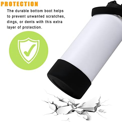 Botagem de silicone protetor ouharty para acessórios de garrafas de água esportiva, compatíveis com garrafas de 32 onças e 40 oz