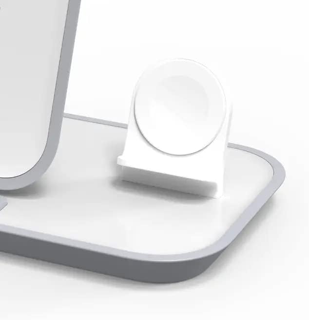 MOPHIE 2-em-1 Charging Stand-MFI Certified Charger Pad para iPhone e Apple Watch com porta USB adicional para AirPods