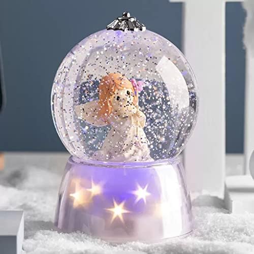 Tfiiexfl Starlight Snowflake Crystal Ball Box Octave Box enviado para enviar o dia do dia dos namorados, melhor presente do Dia