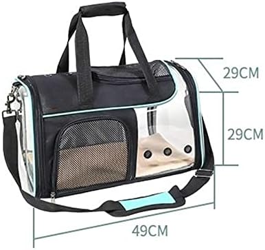 Uxzdx cujux cães portáteis gatos transparentes mochila transportar bolsa respirável para animais pequenos