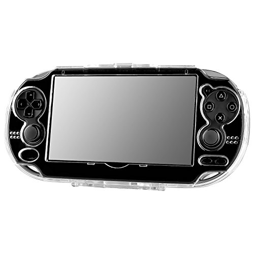 Insten Snap On Clear Crystal Transparent Case + Protetor de tela Compatível com Sony PlayStation PS Vita