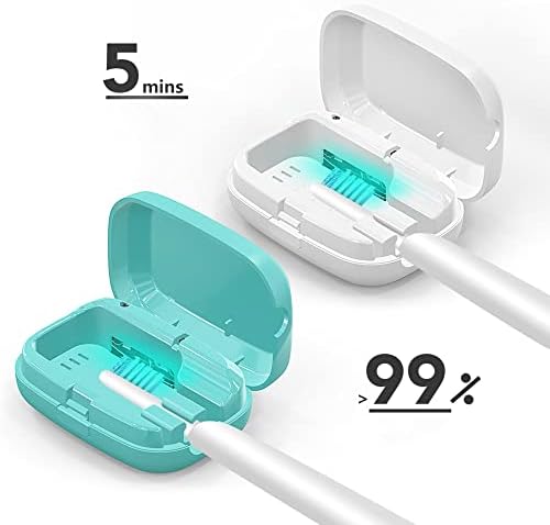 Capa de escova de dentes gonlink, suportes de escova de dentes portáteis recarregáveis ​​com luz de limpeza U V que acomoda