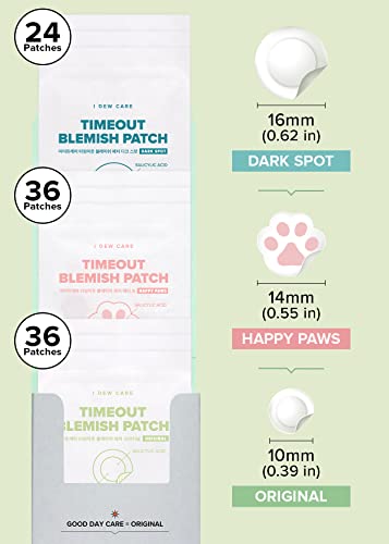 I Dew Care HydrocolOloid Acne Pimple Patch Trio - Conheça seu conjunto de patches, 96 contagem + esfoliação do couro cabeludo - Chegue