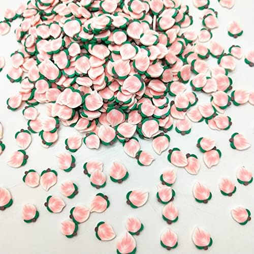 Shukele niantu109 20g/lote 5mm branco rosa pêssego argila de polímero para artesanato diy plástico klei lama partículas de